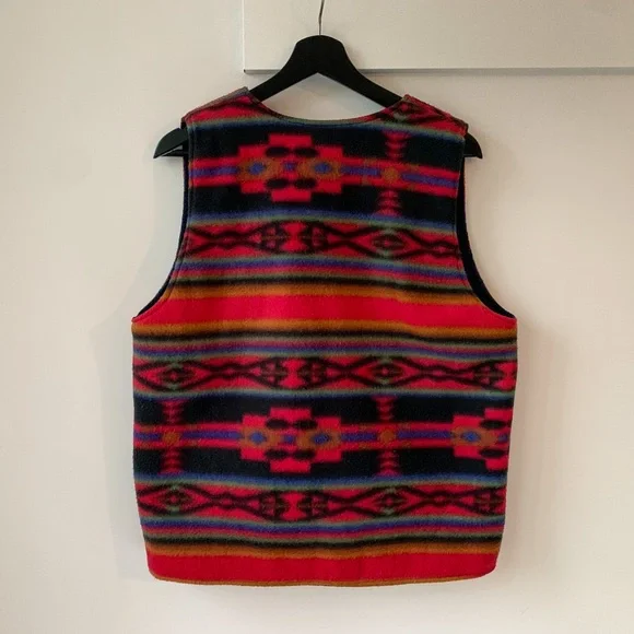 VINTAGE colourful fleece vest - Picture 11 of 12